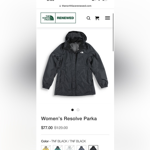 North face gray women’s rain jacket - Picture 7 of 7